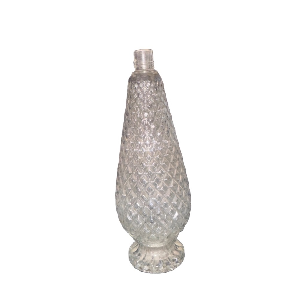 Crystal Textured Glass Vase Accent